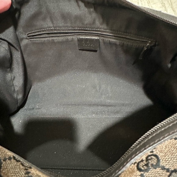 Gucci GG Canvas Boston Satchel Bag in brown. - Picture 9 of 10